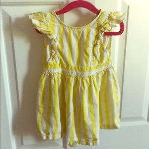 Girls 3T linen stripped dress